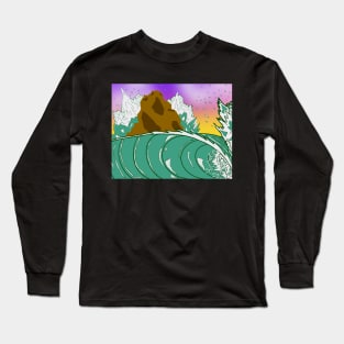 Sunset at Rock piles Long Sleeve T-Shirt